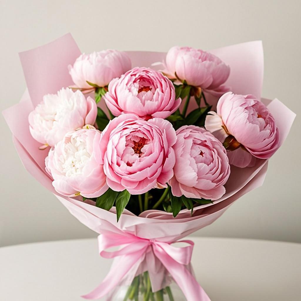 Buquê de peônias